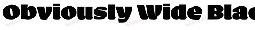 Obviously Wide Black字体转换